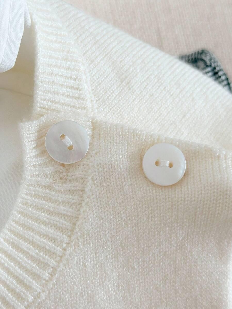 sweter wzór miś