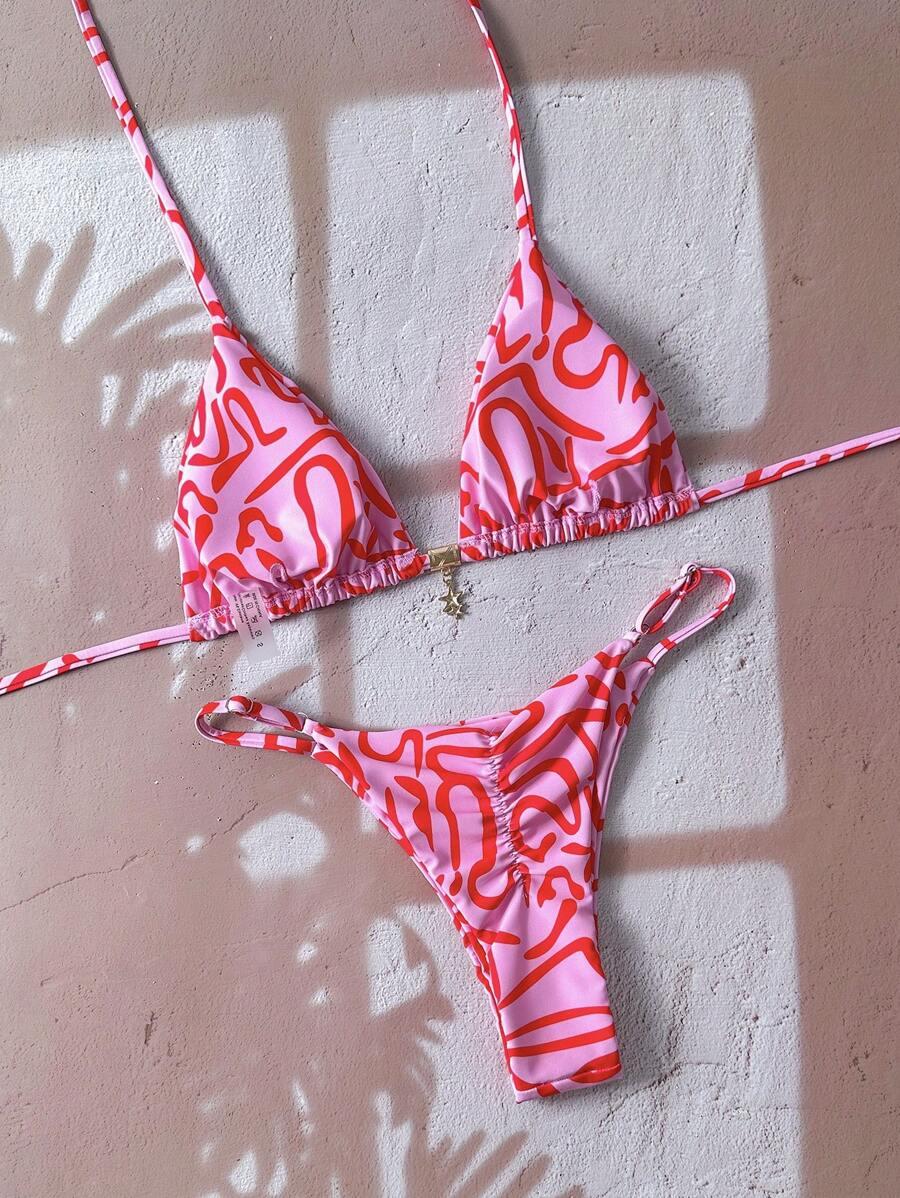 RÓŻOWA GÓRA OD BIKINI WZÓR