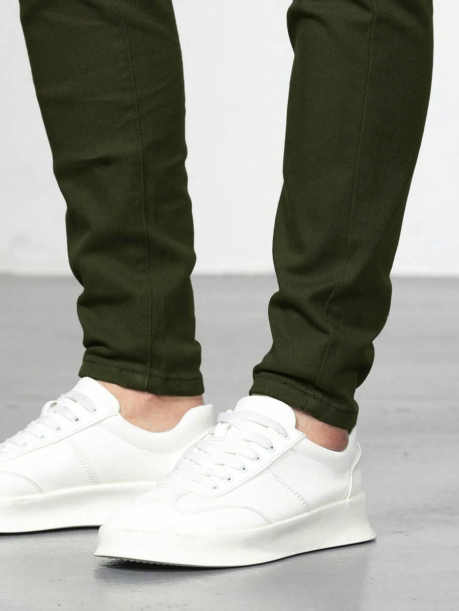 KHAKI SKINNY JEANS