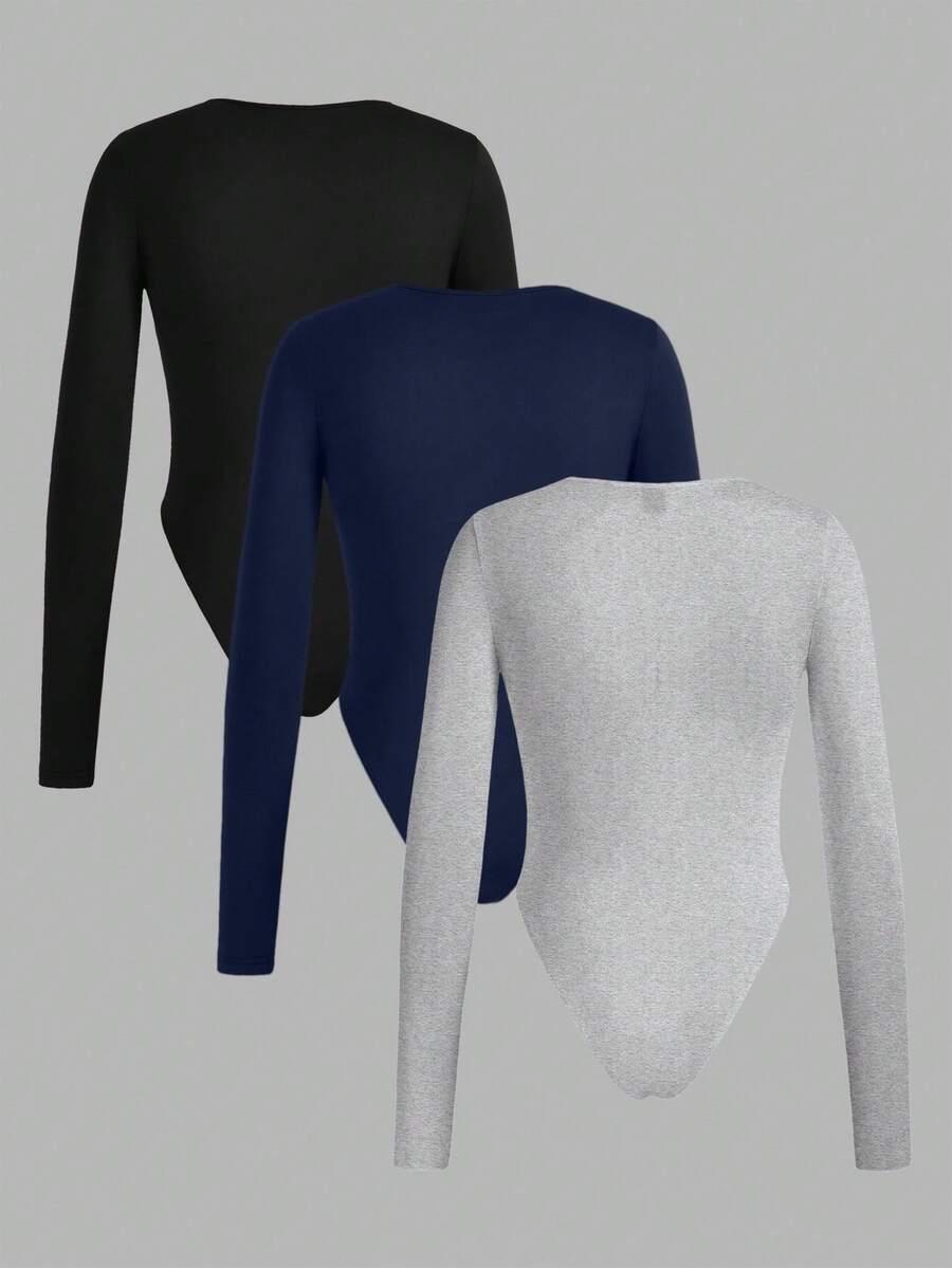 body długi rękaw 3-pack