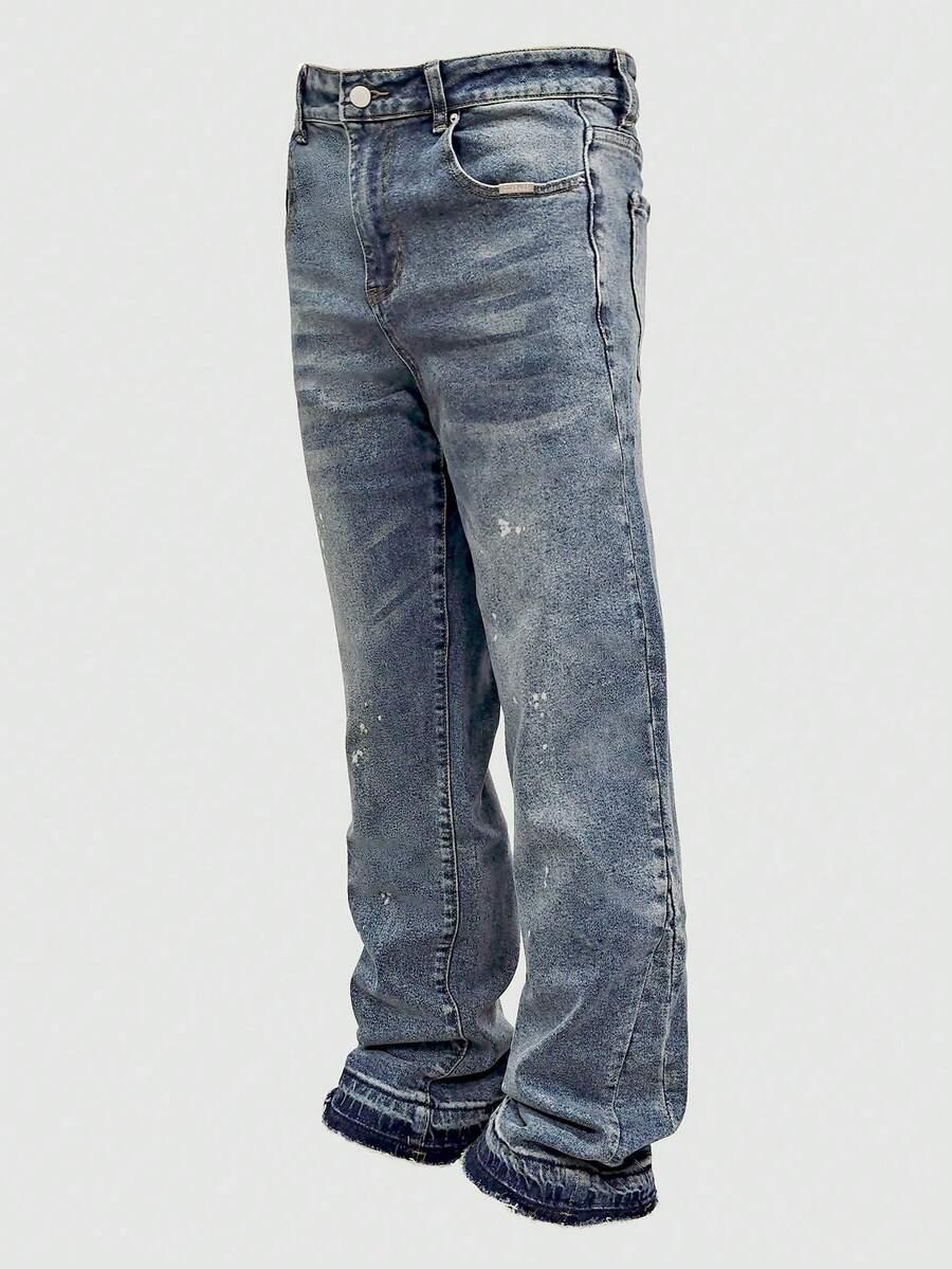 NIEBIESKIE SPODNIE JEANS
