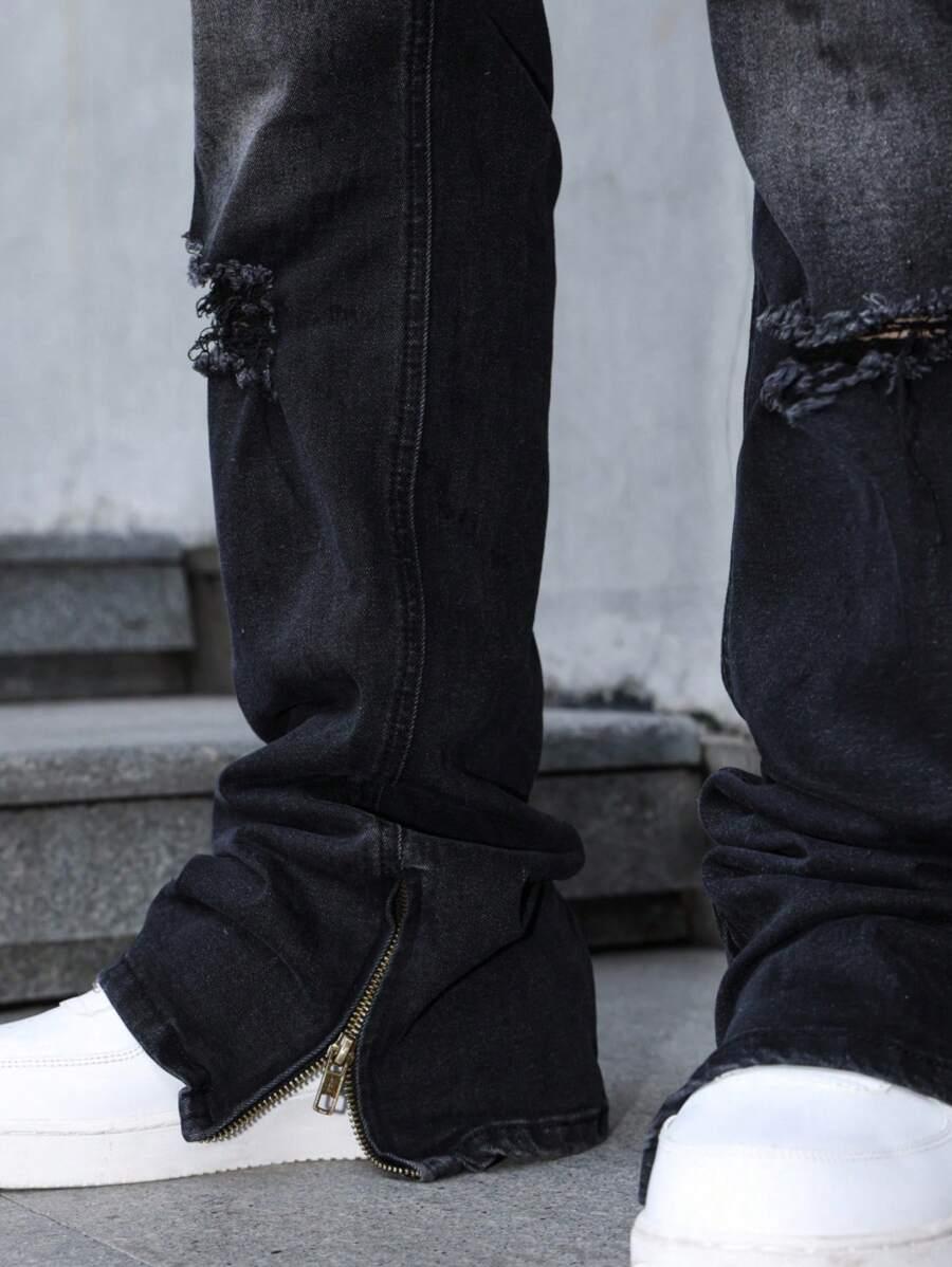 czarne spodnie jeans