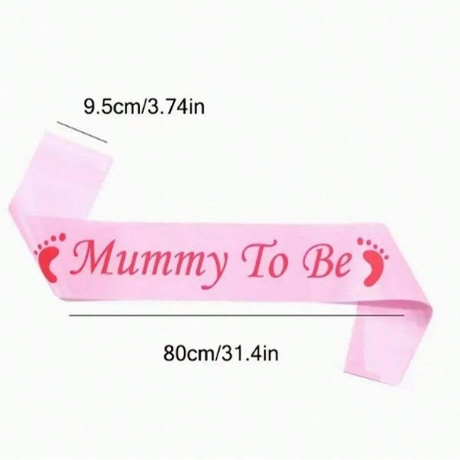szarfy na baby shower 2-pack