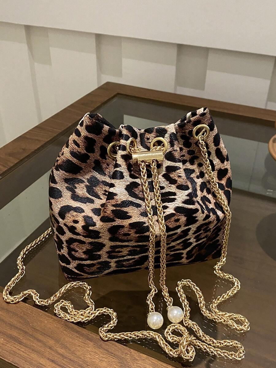 torebka animal print wiązanie