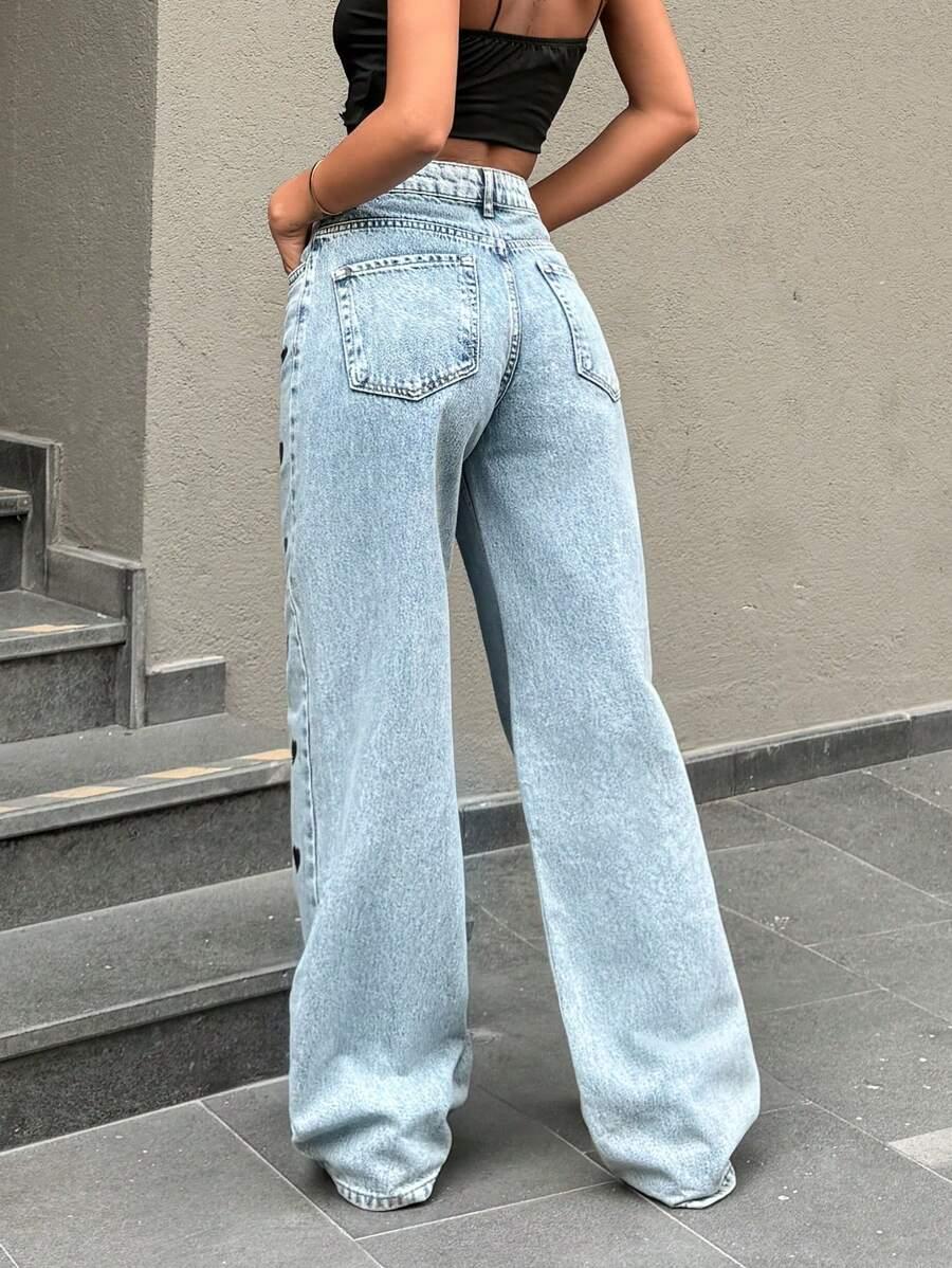 NIEBIESKIE SPODNIE JEANS