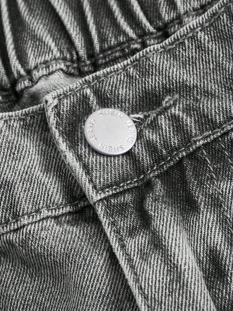 SZARE SPODNIE JEANS