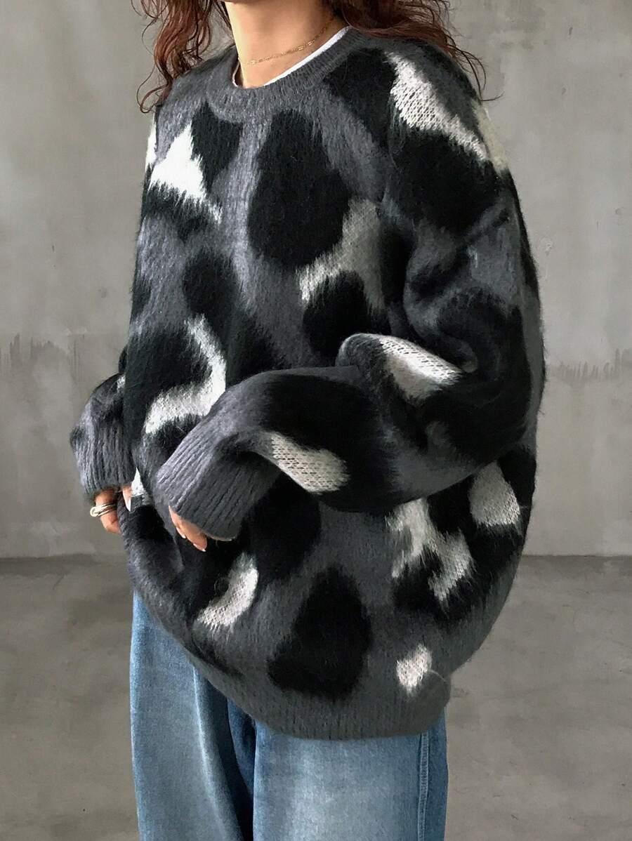 sweter animal print