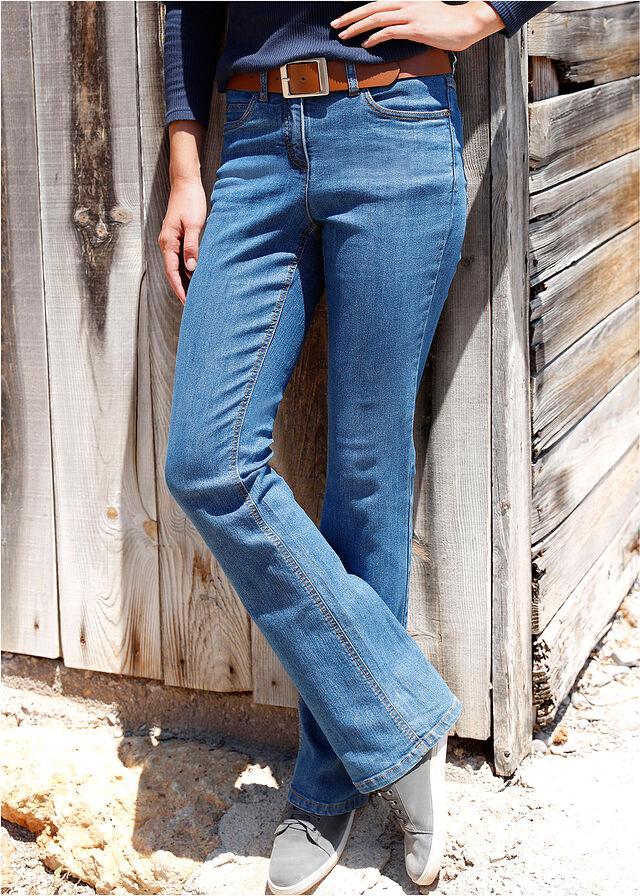 NIEBIESKIE SPODNIE JEANS DZWONY BOOTCUT