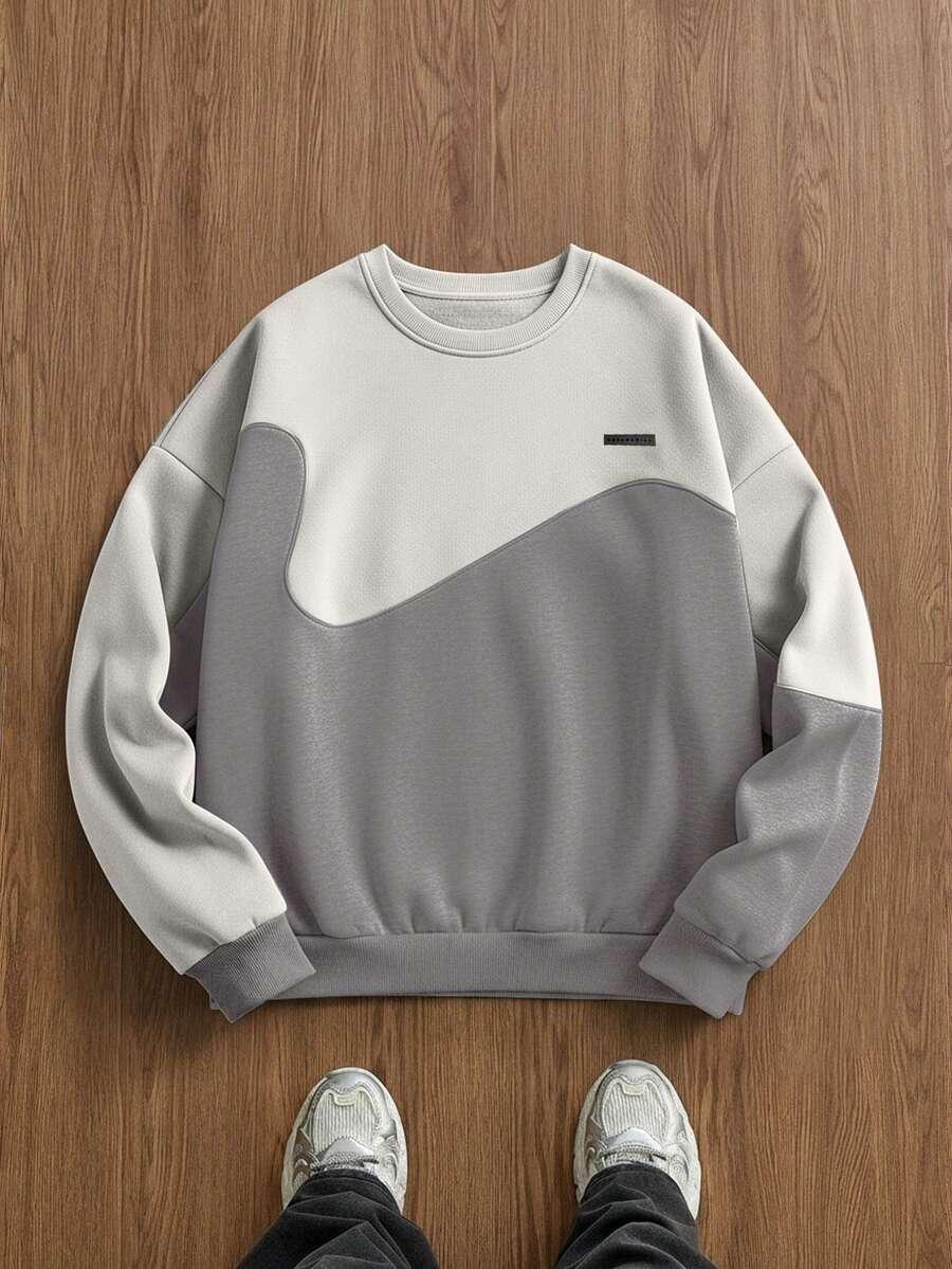 szara bluza casual