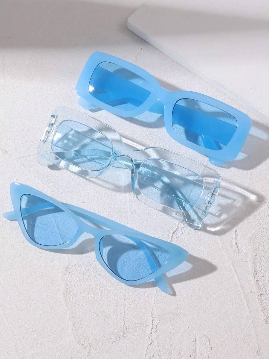 niebieskie okulary 3-pack