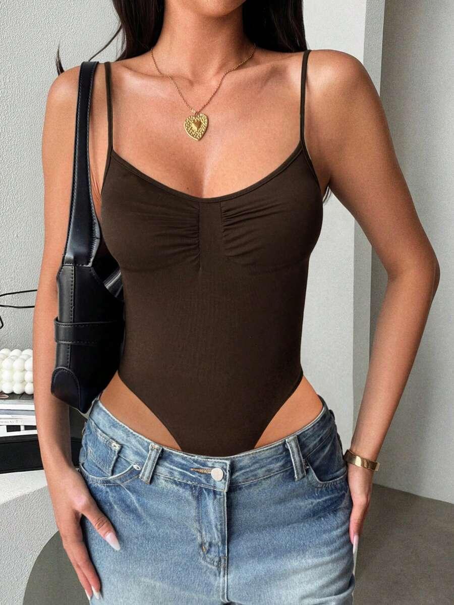 BRĄZOWE BODY NA RAMIĄCZKACH