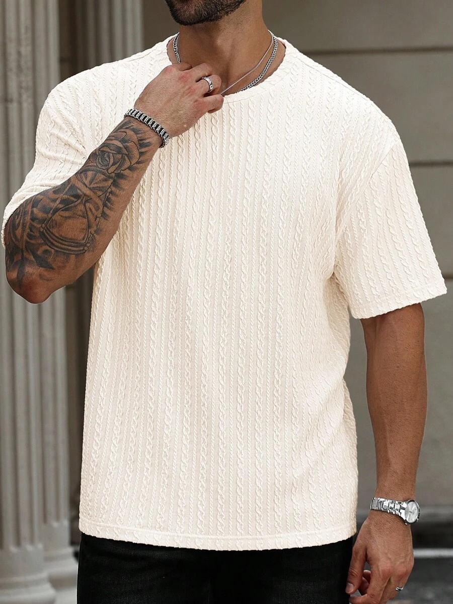 beżowy t-shirt tekstura