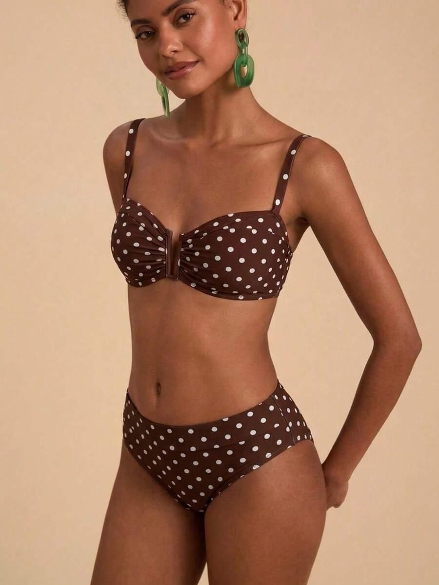 KOMPLET BIKINI WZÓR GROSZKI