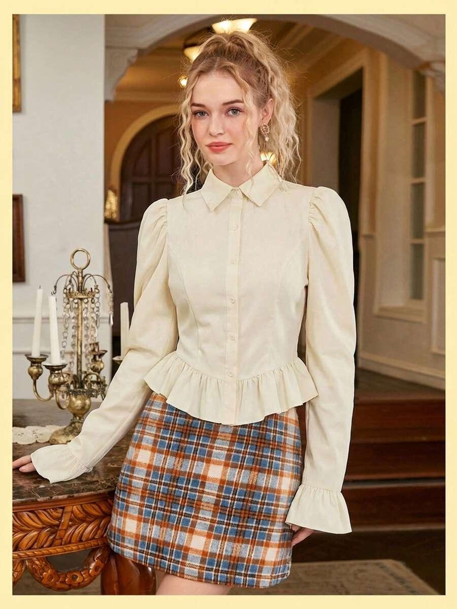 ELEGANCKA KOSZULOWA BLUZKA
