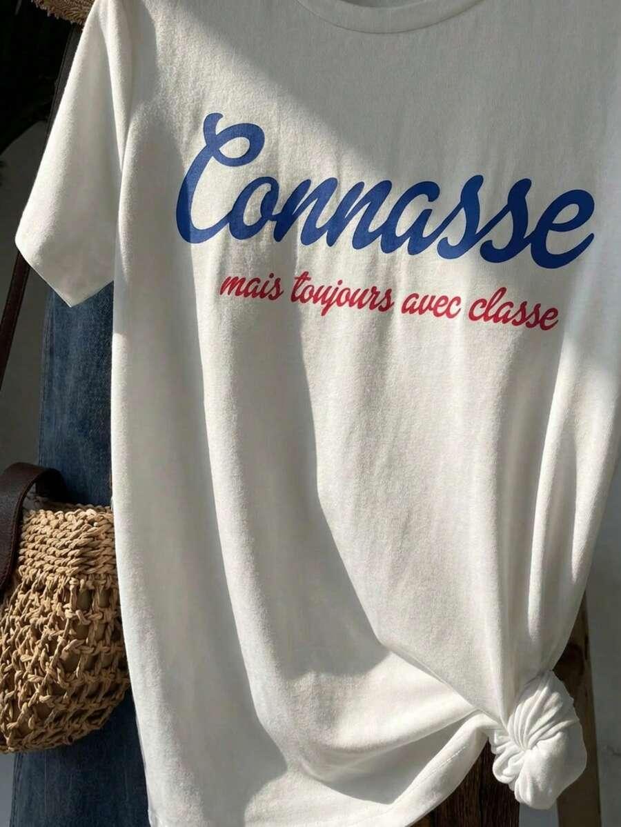 BIAŁY T-SHIRT PRINT 