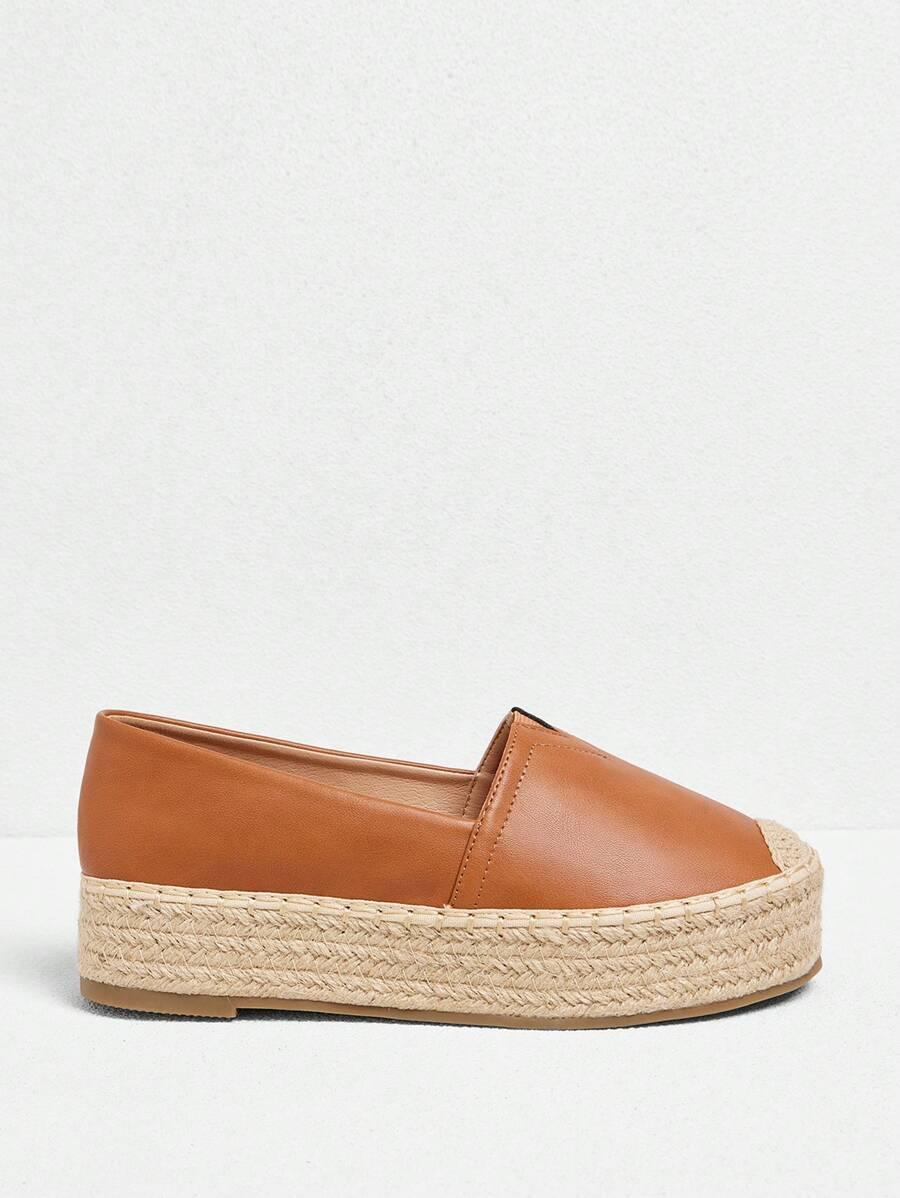 BRĄZOWE KLASYCZNE ESPADRYLE 