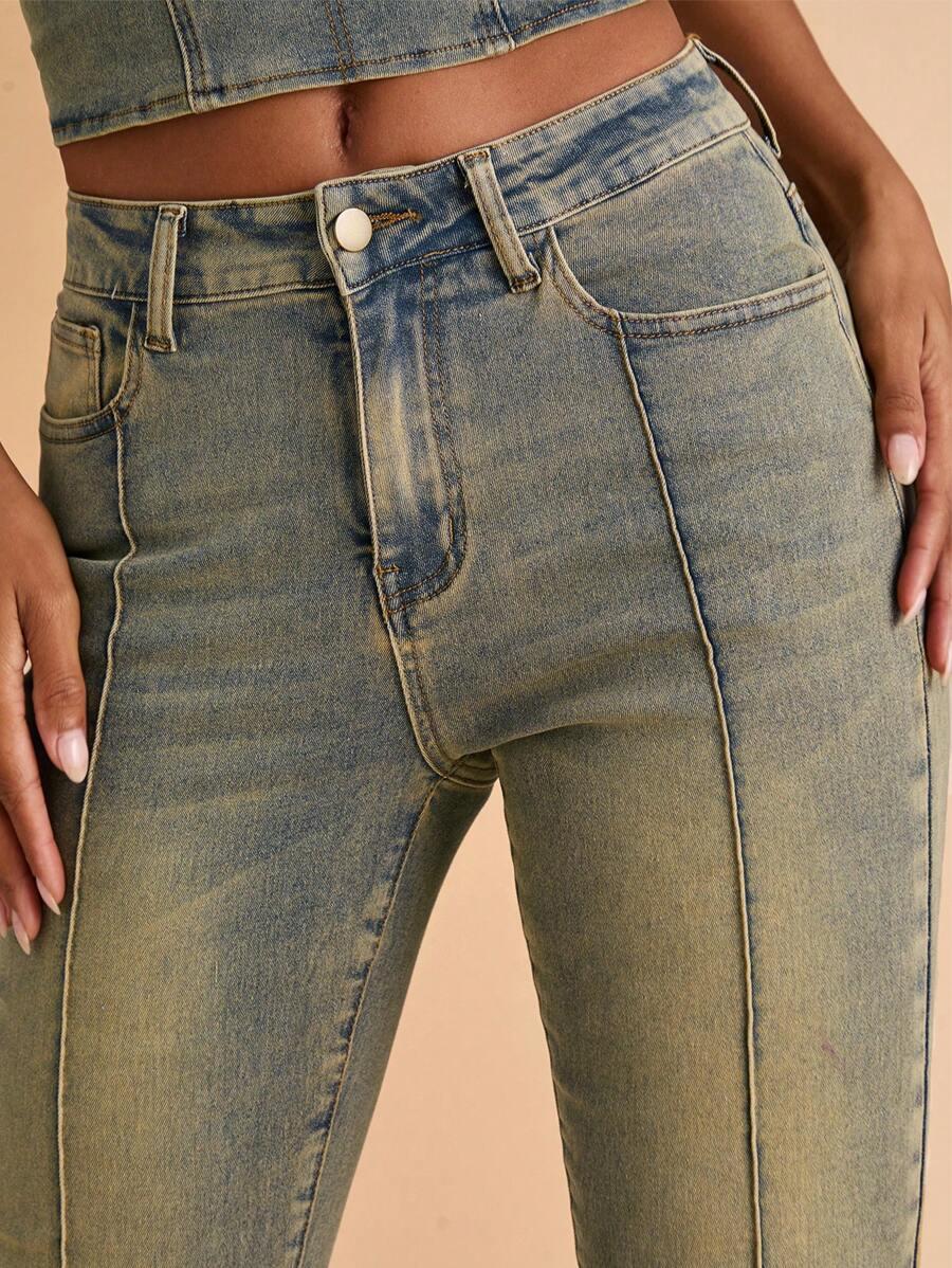 spodnie jeans dzwony