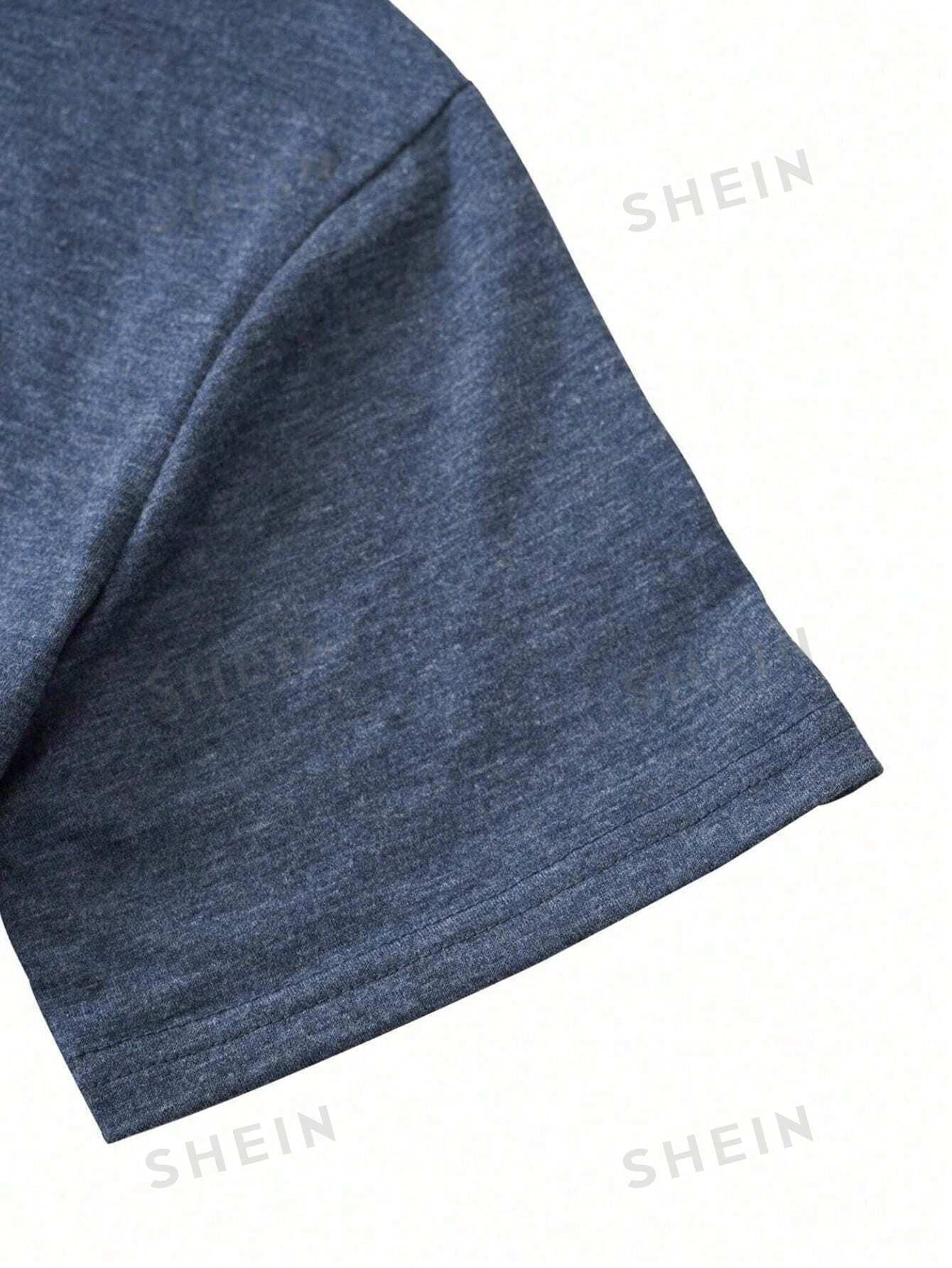 t-shirt okrągły dekolt nadruk