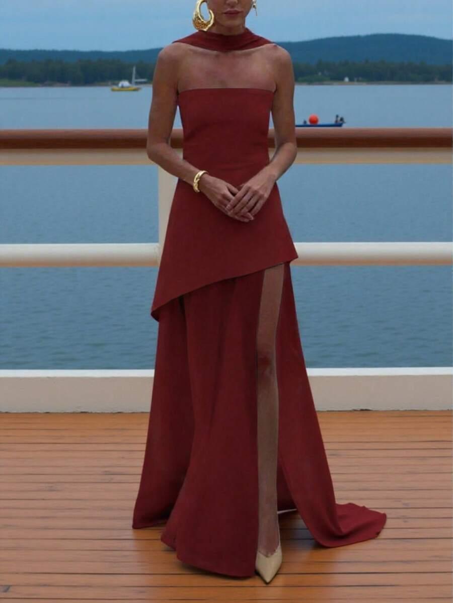 BORDOWA MAXI SUKIENKA