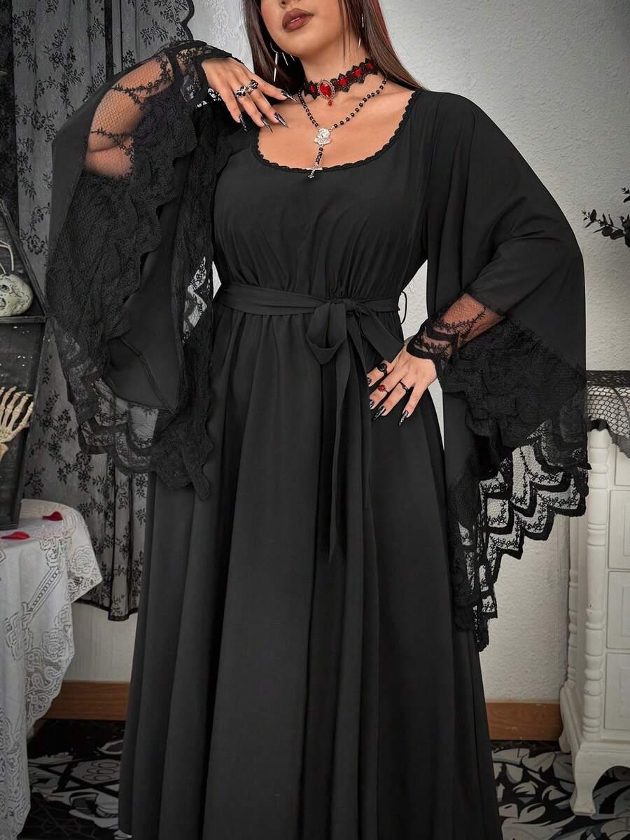 czarna maxi sukienka