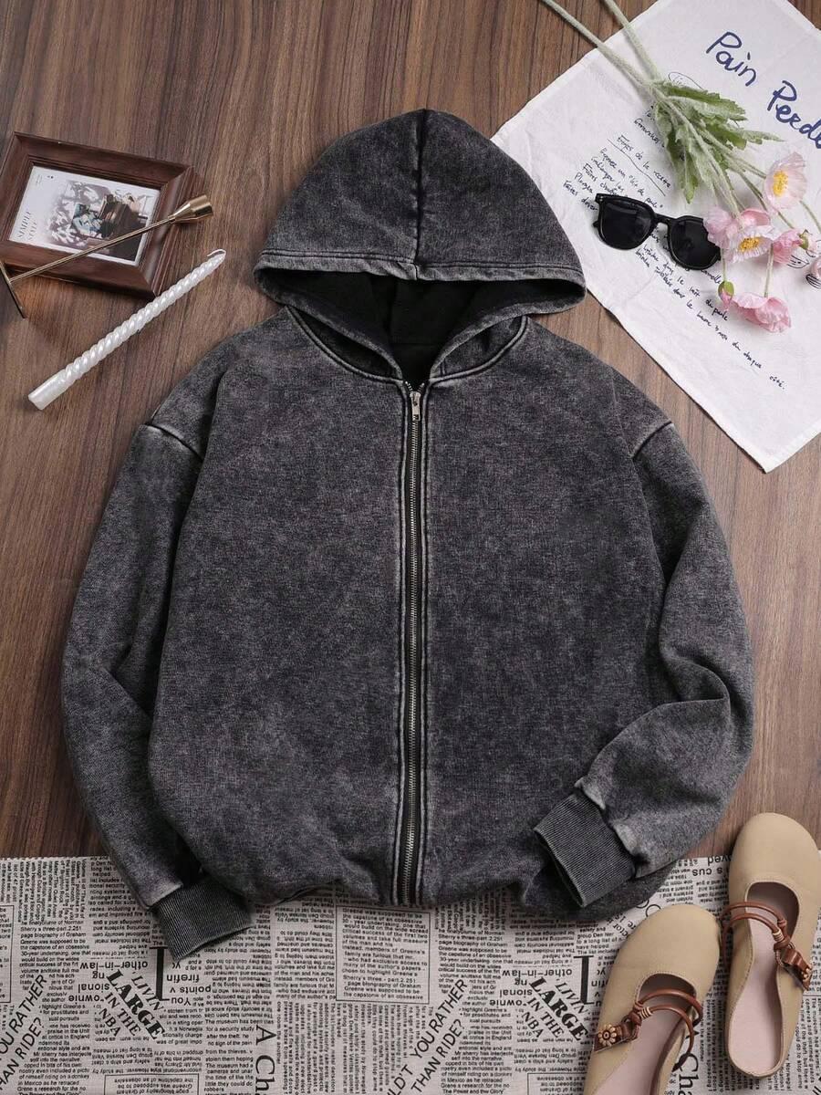 rozpinana bluza z kapturem 