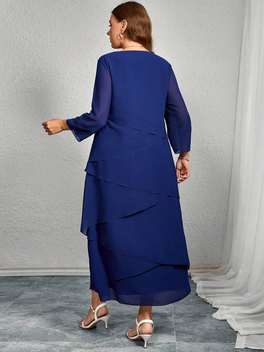 niebieska maxi sukienka 