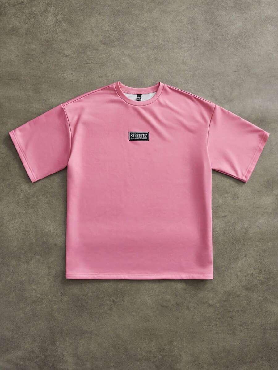 różowy t-shirt nadtuk