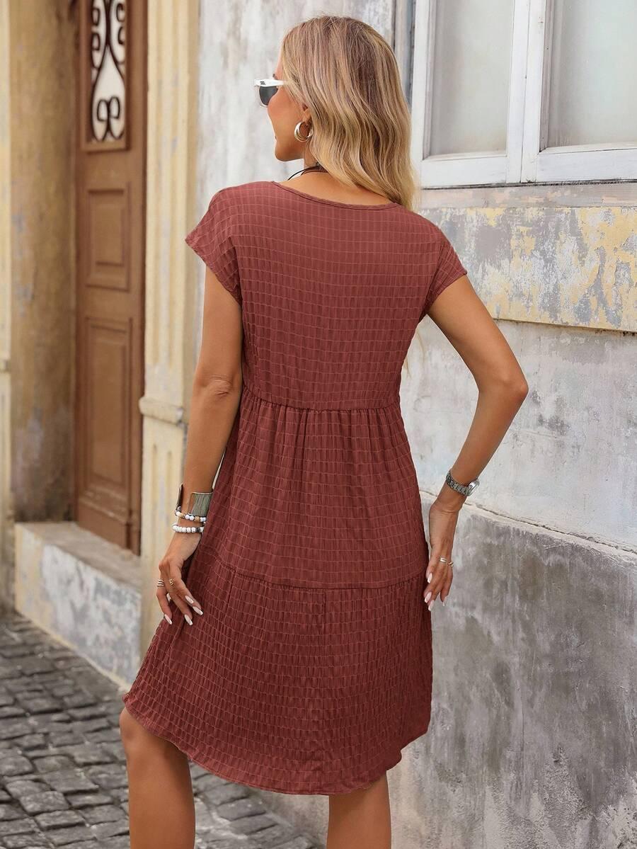 czerwona mini sukienka