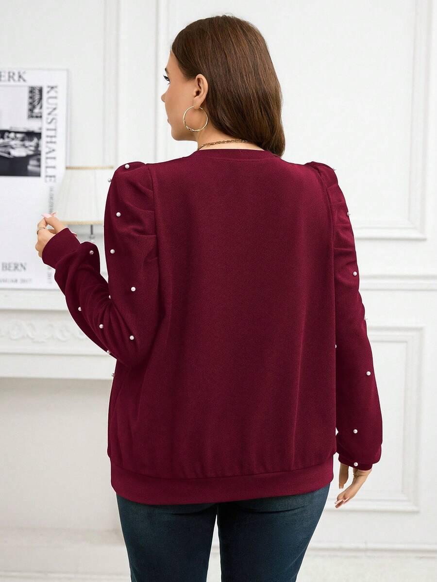 ELEGANCKA BLUZA DAMSKA Z PEREŁKAMI