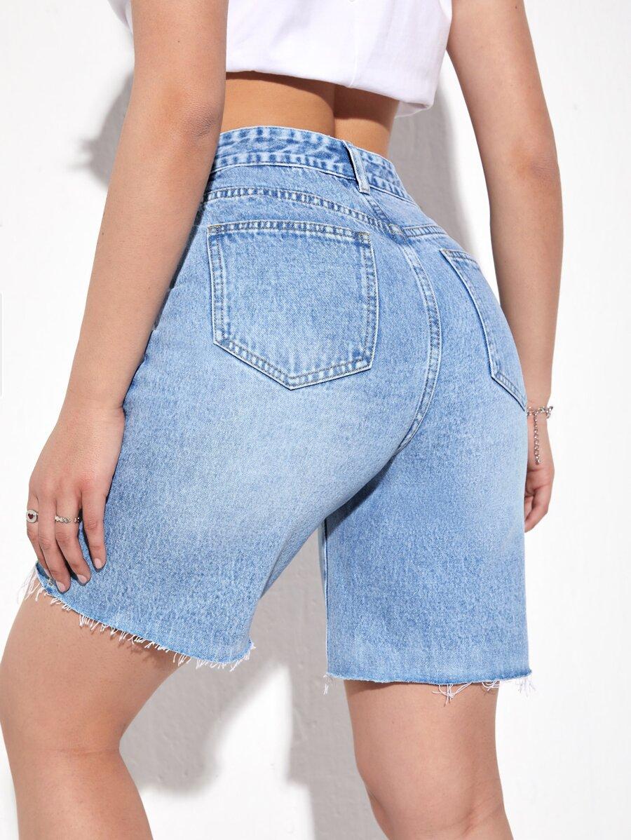 NIEBIESKIE SPODENKI JEANS 