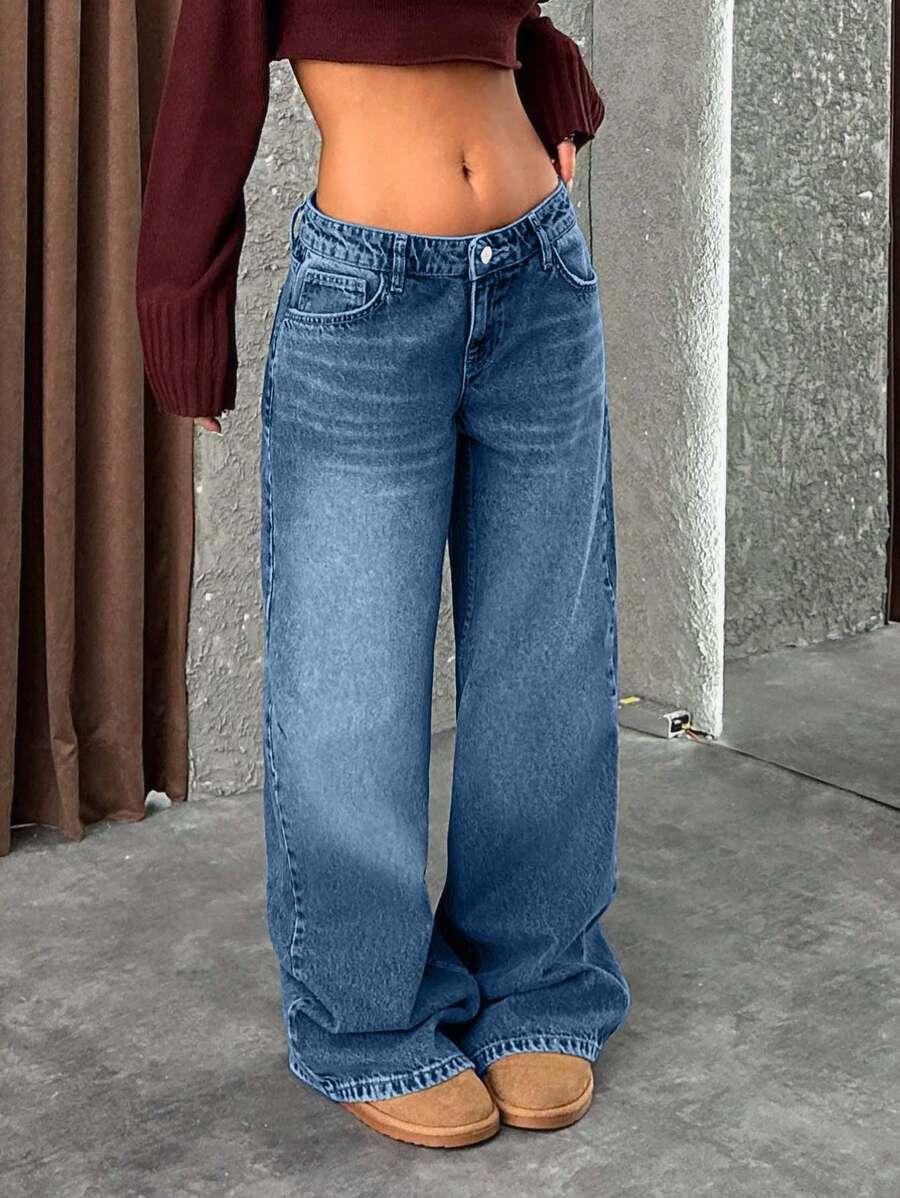 NIEBIESKIE SPODNIE JEANS