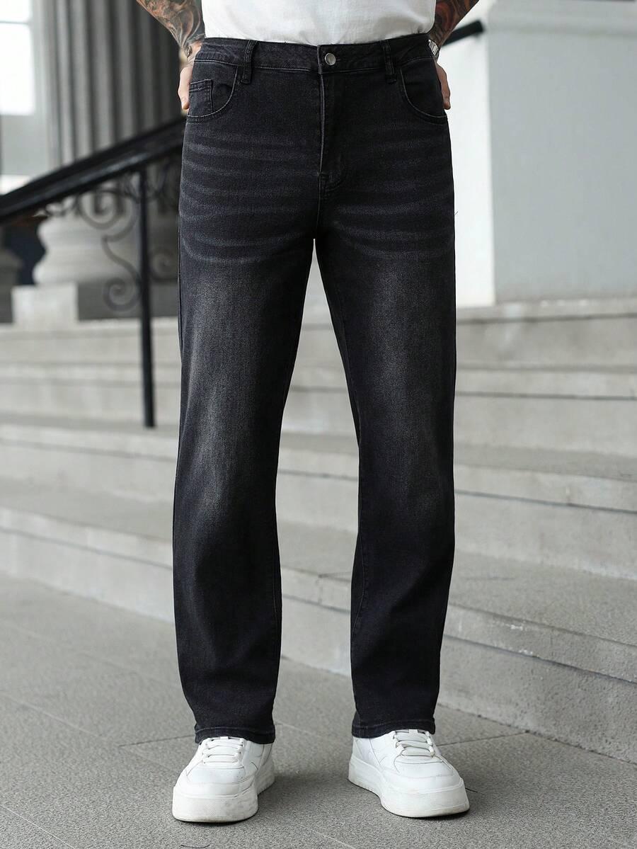 SPODNIE PROSTA NOGAWKA JEANS