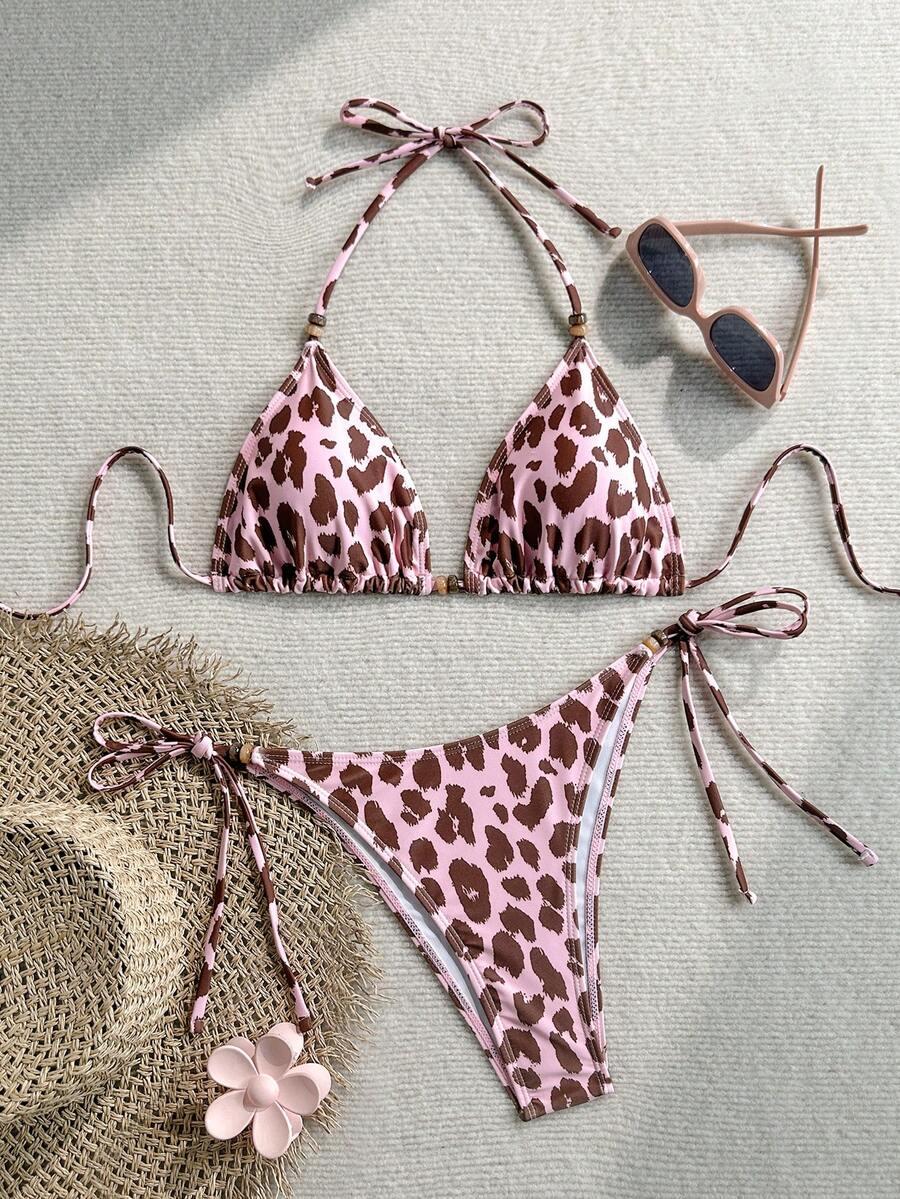 DWUCZĘŚCIOWY STRÓJ KĄPIELOWY ANIMAL PRINT