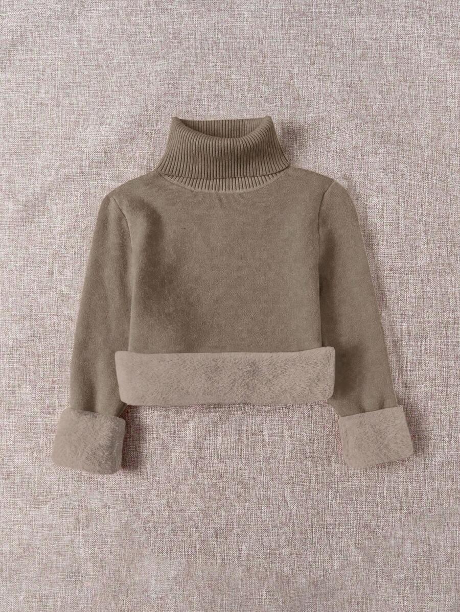 BRĄZOWY SWETER GOLF