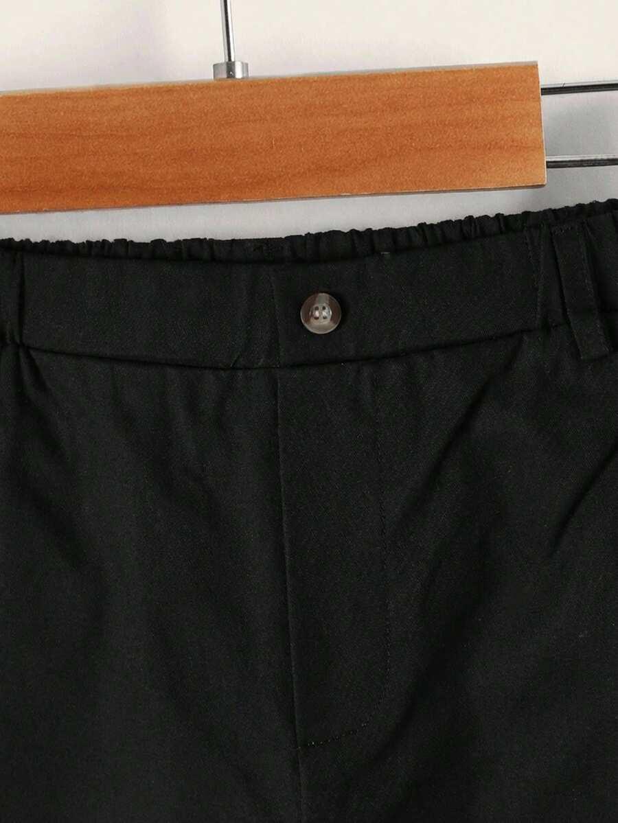 CZARNE ELEGANCKIE SPODNIE