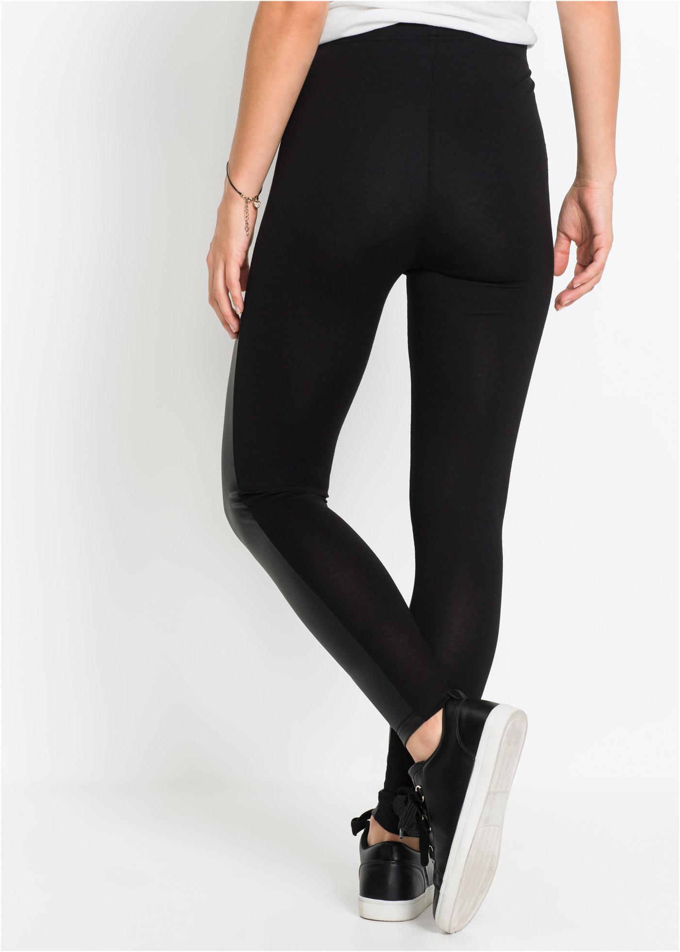 LEGGINSY ZE SZTUCZNEJ SKÓRY