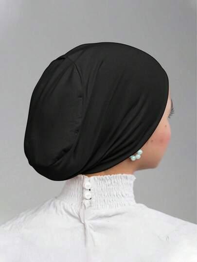 CZARNY TURBAN NA GŁOWĘ