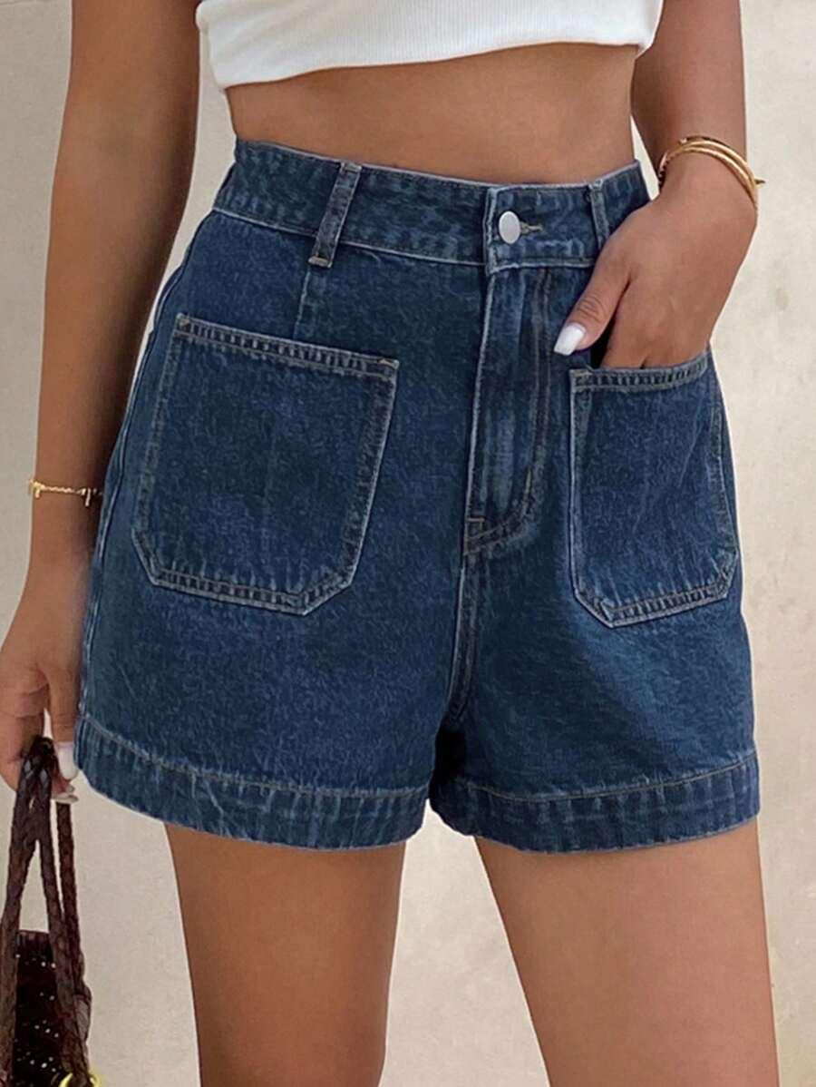NIEBIESKIE SPODENKI JEANS