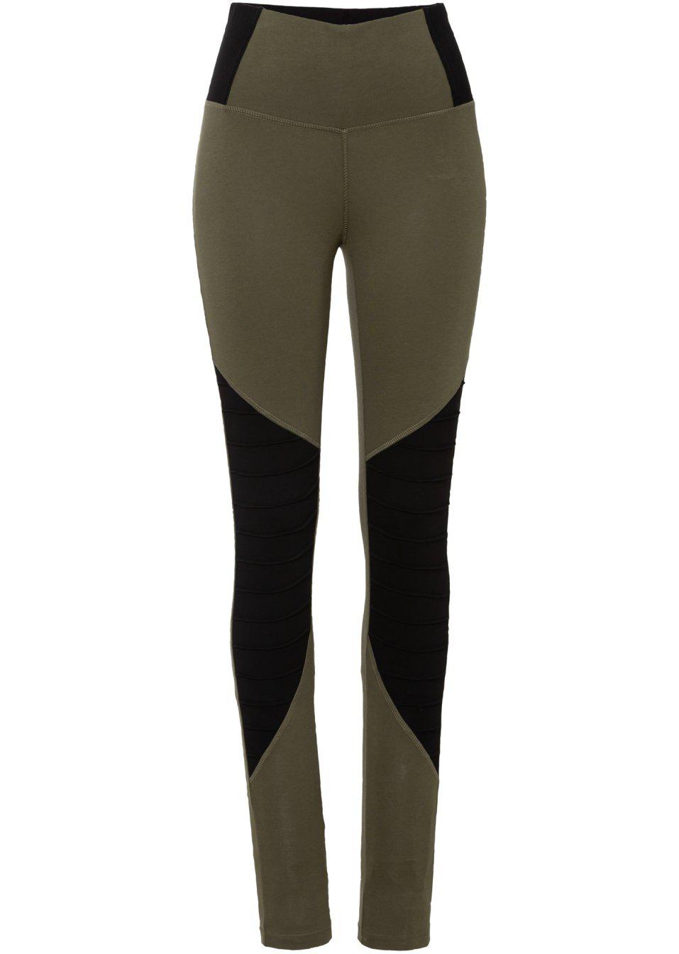 ZIELONE LEGGINSY WYSOKI STAN