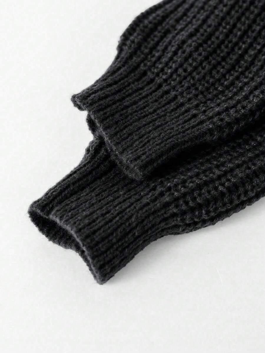 czarny sweter kołnierz zip