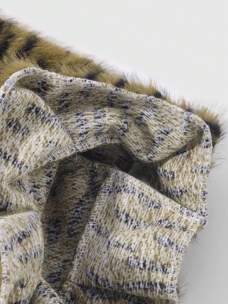 ocieplacze na nogi animal print 