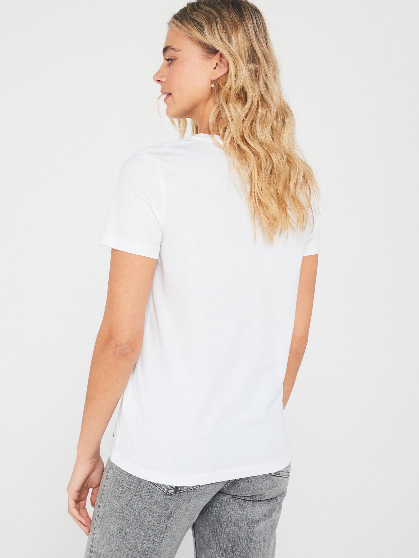 TOMMY HILFIGER T-SHIRT DAMSKI WW0WW24967 100