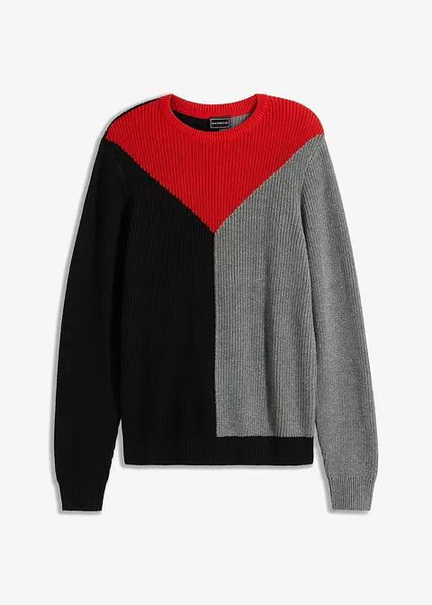 SWETER MĘSKI WIELOKOLOROWY