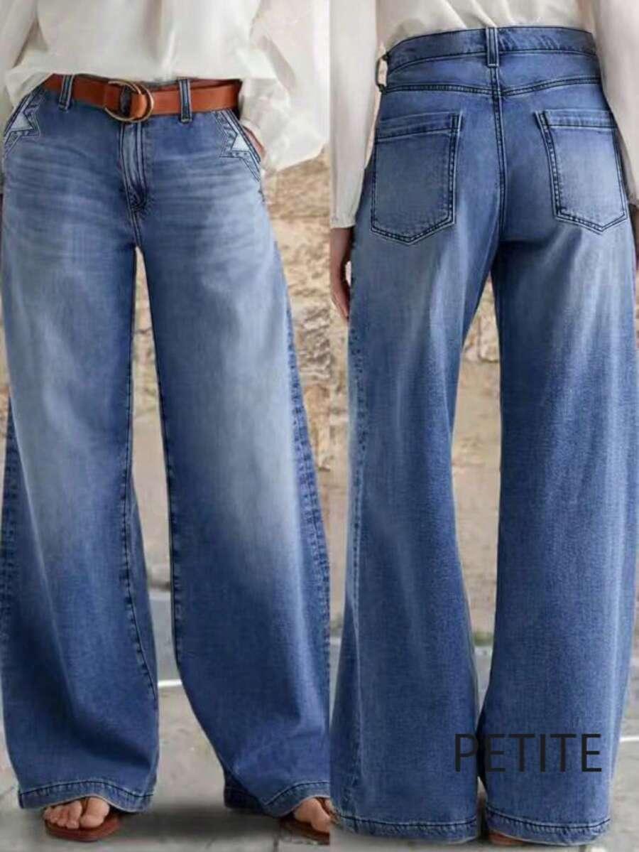NIEBIESKIE SPODNIE JEANS 