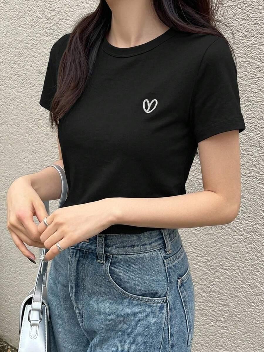 T-SHIRT OKRĄGŁY DEKOLT 