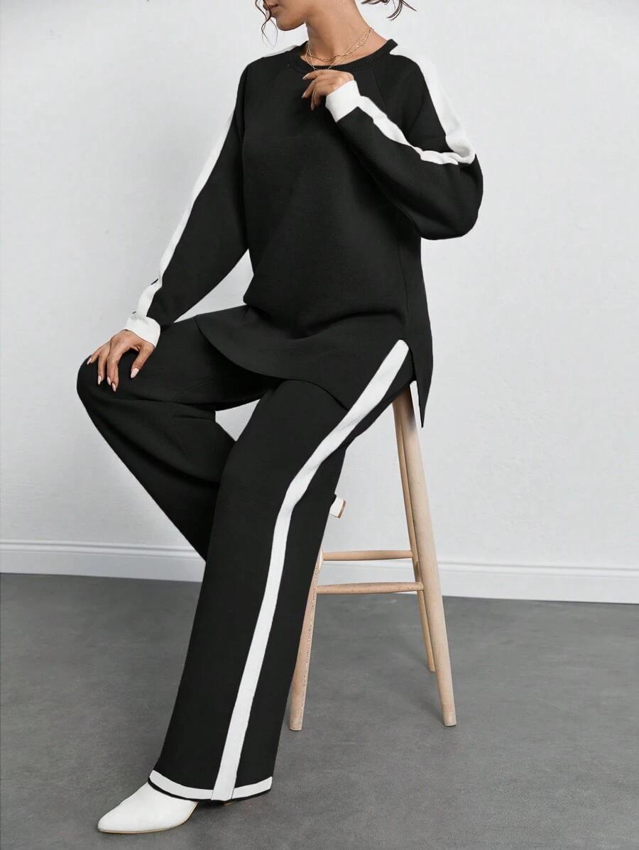 SWETER SPODNIE KOMPLET