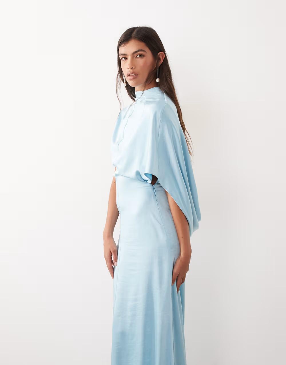 SATYNOWA MAXI SUKIENKA
