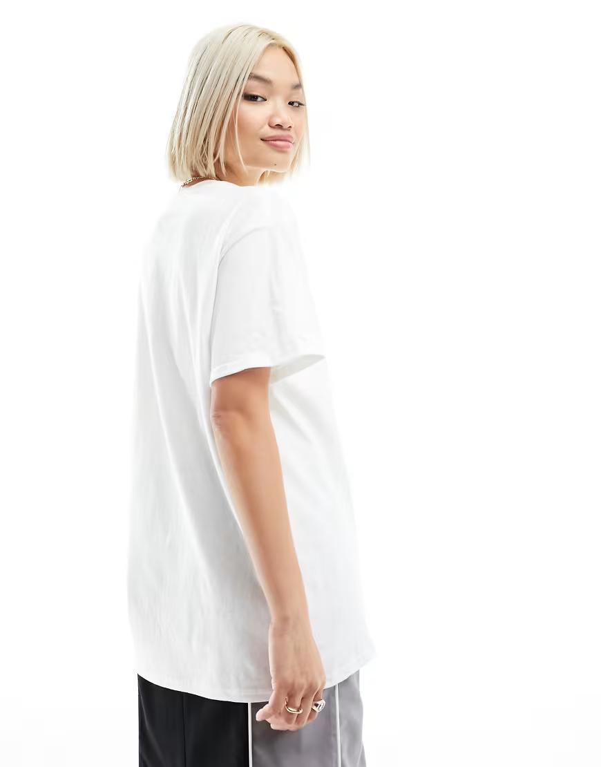 biały t-shirt print