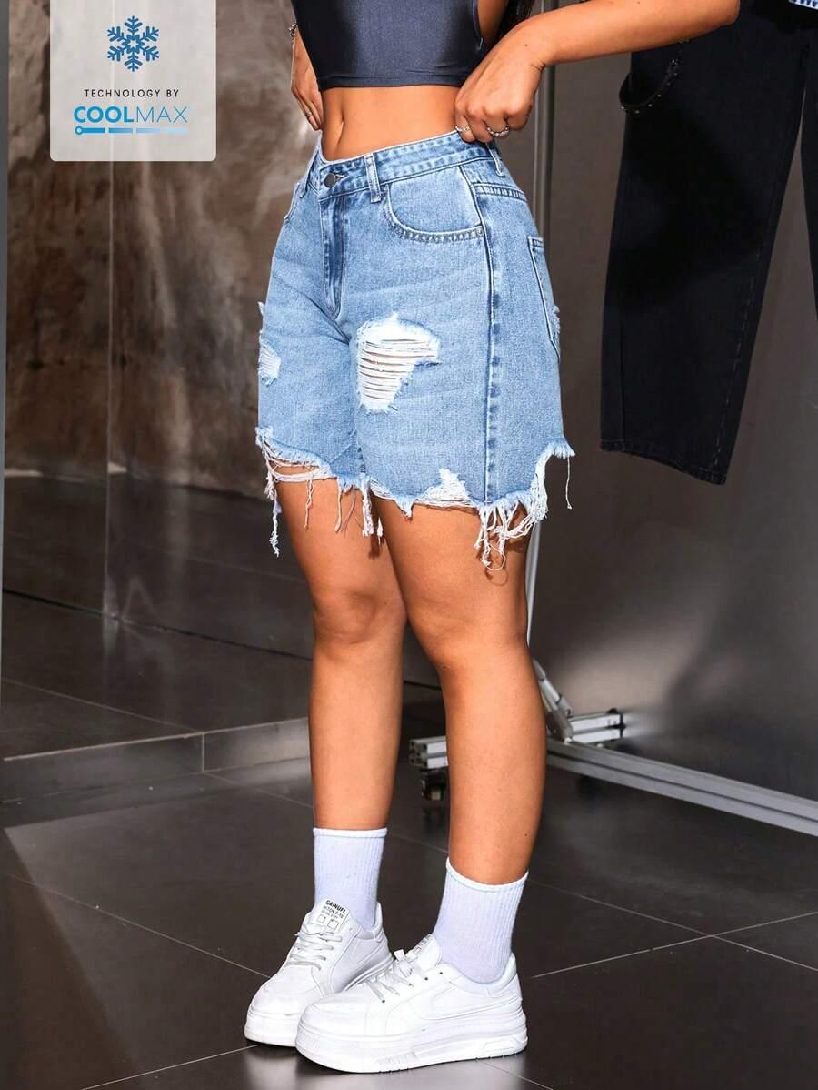 NIEBIESKIE SPODENKI JEANS