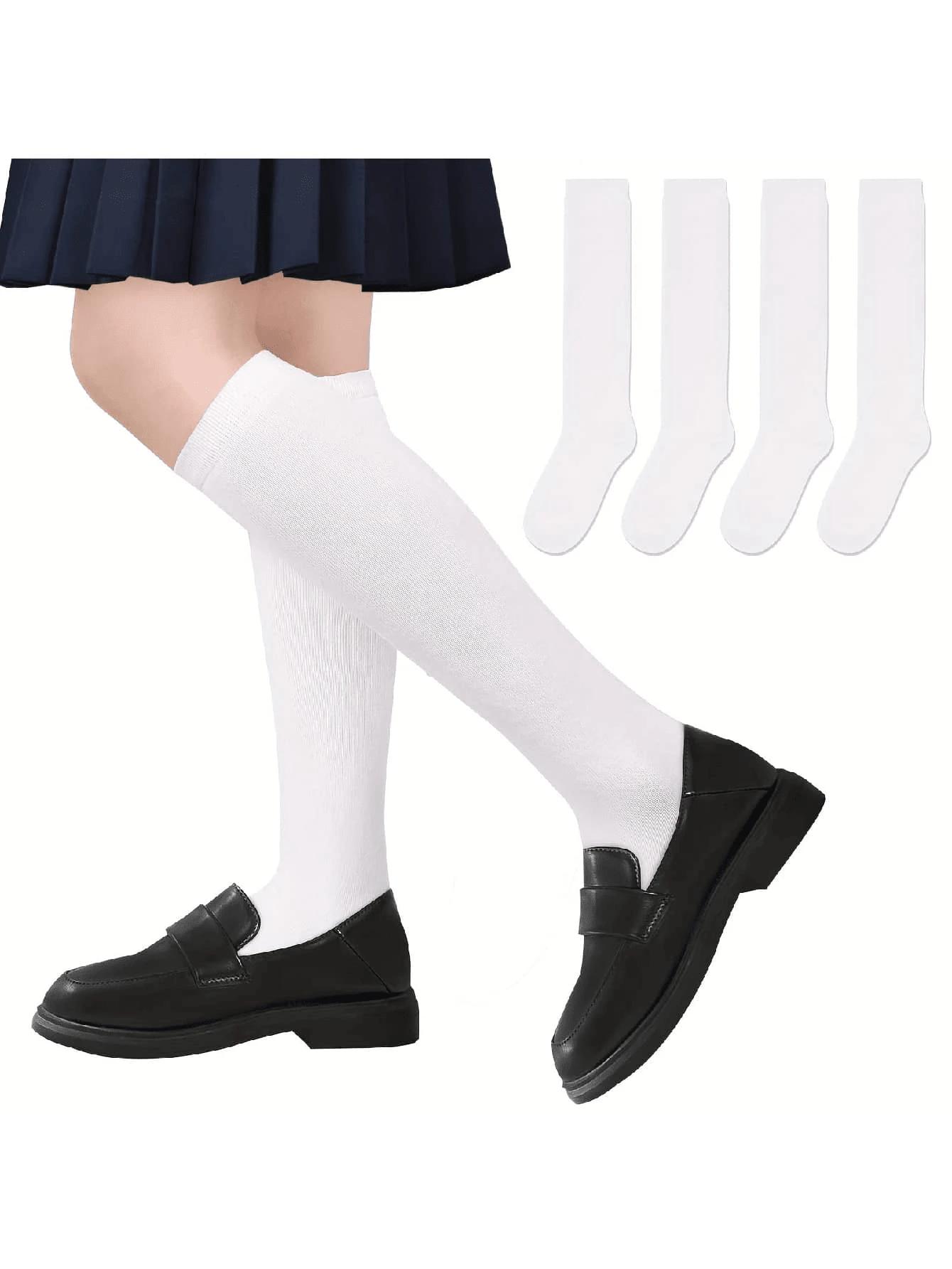 BIAŁE PODKOLANÓWKI 3-PACK